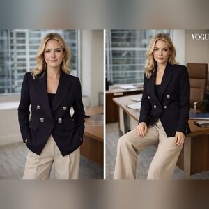 Veronica Beard x NFL Dickey Black Jacket No Emblem US Size 14